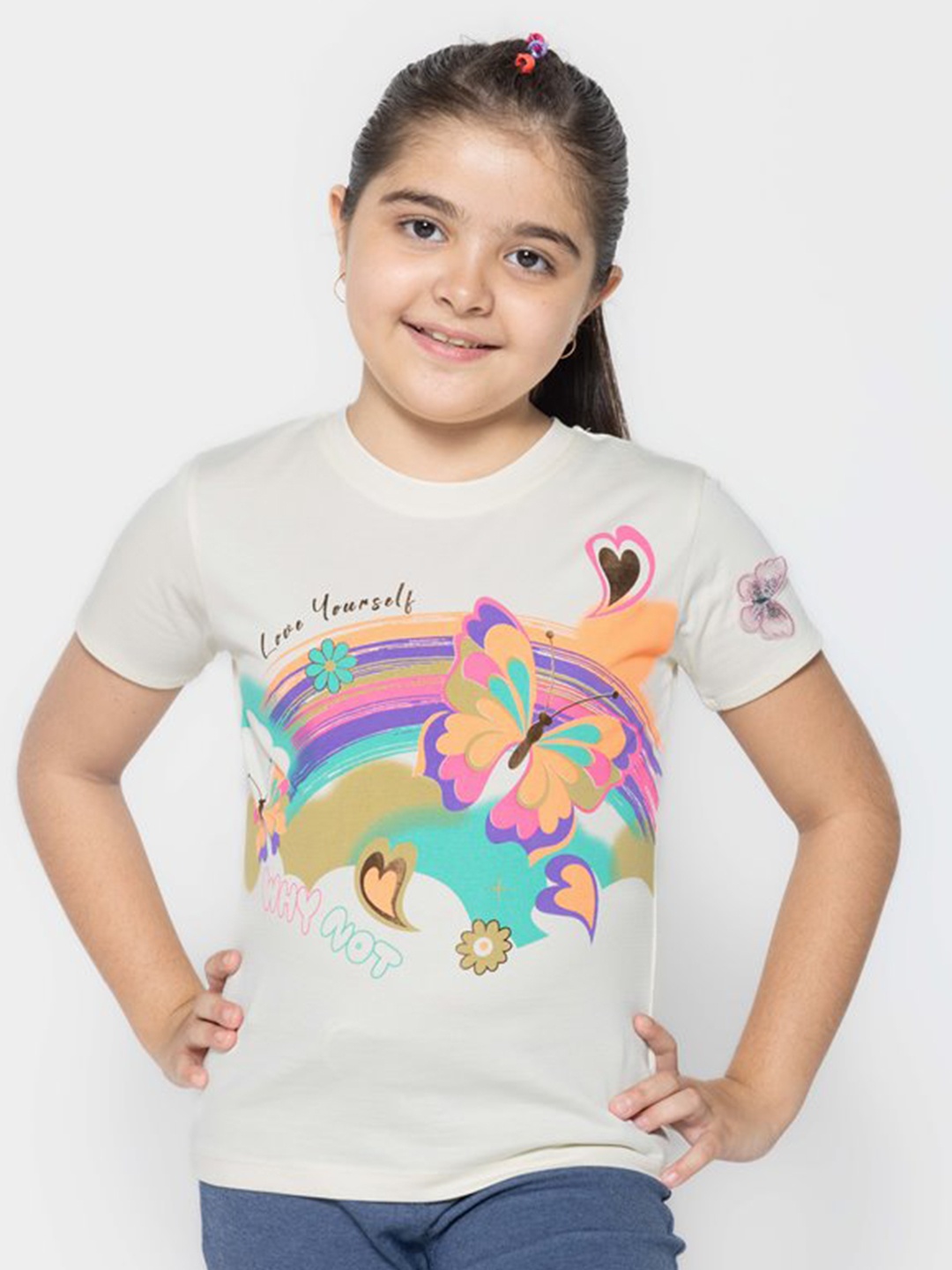 

PAMPOLINA Print Cotton Top, Multi