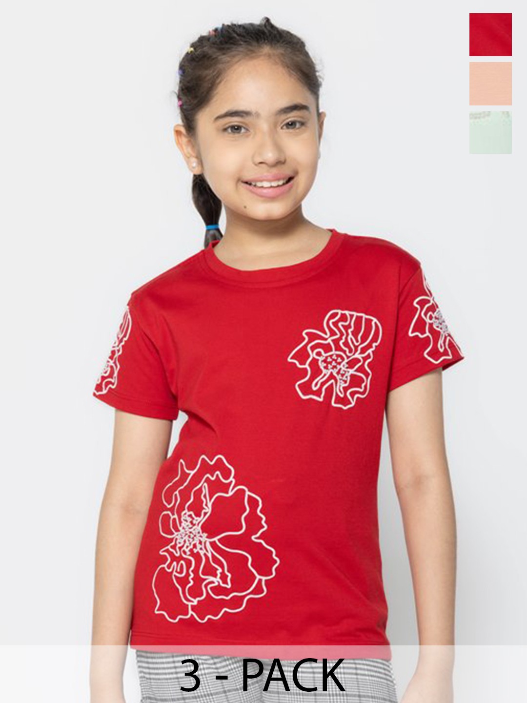 

PAMPOLINA Print Cotton Top, Multi