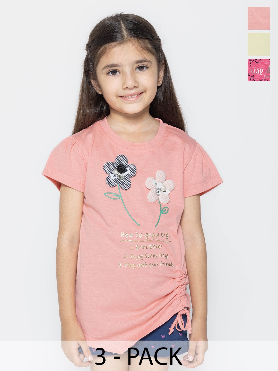 

PAMPOLINA Print Cotton Top, Multi