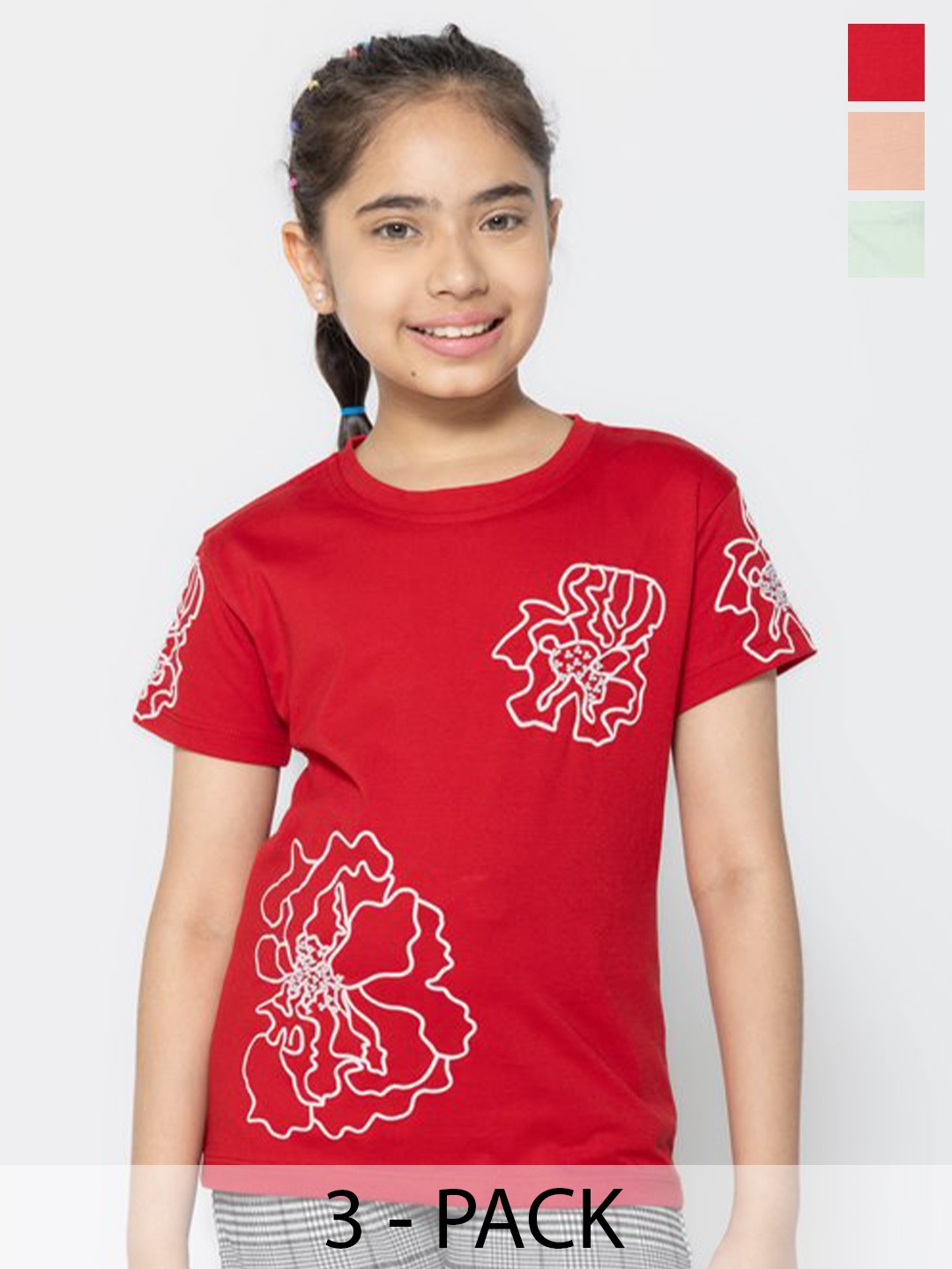 

PAMPOLINA Print Cotton Top, Multi