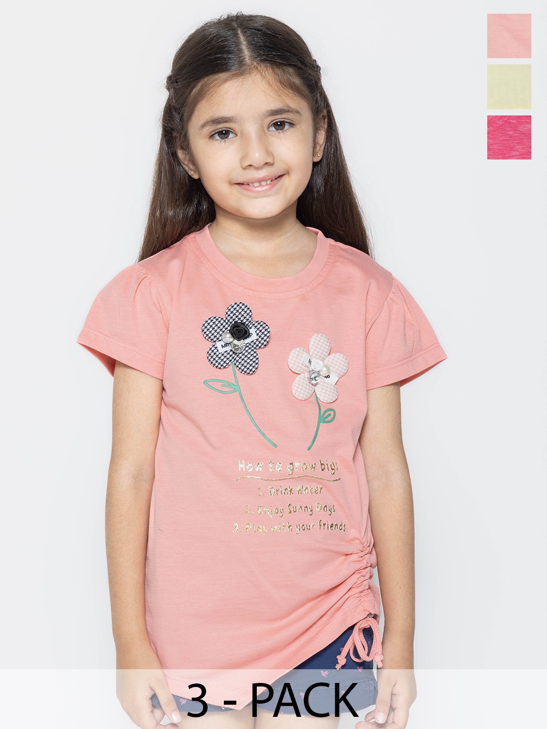 

PAMPOLINA Print Cotton Top, Multi