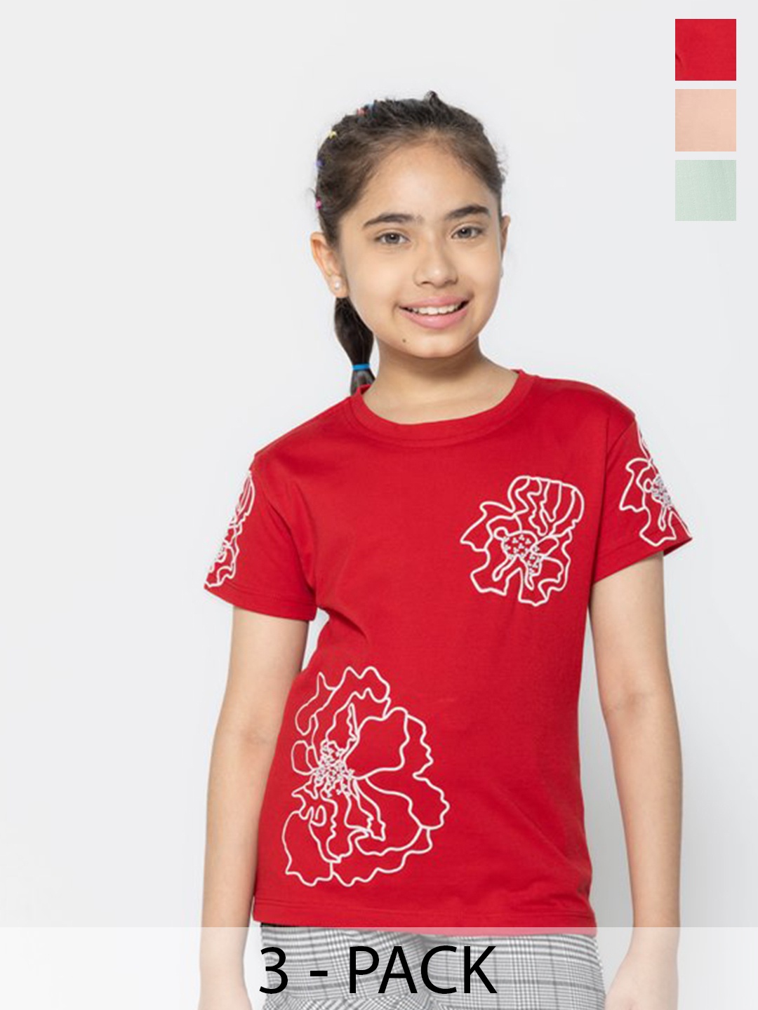 

PAMPOLINA Print Cotton Top, Multi