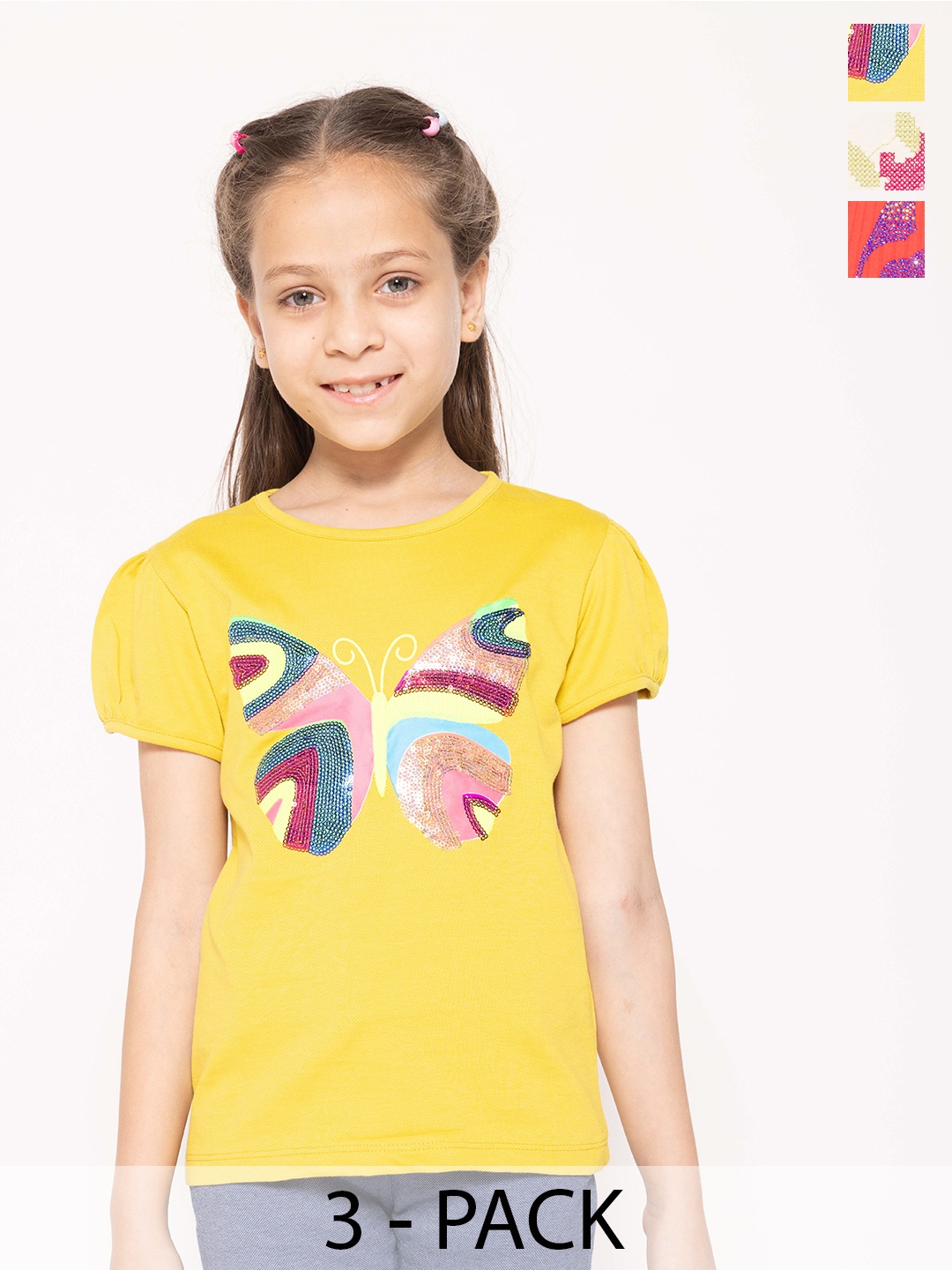 

PAMPOLINA Print Cotton Top, Multi