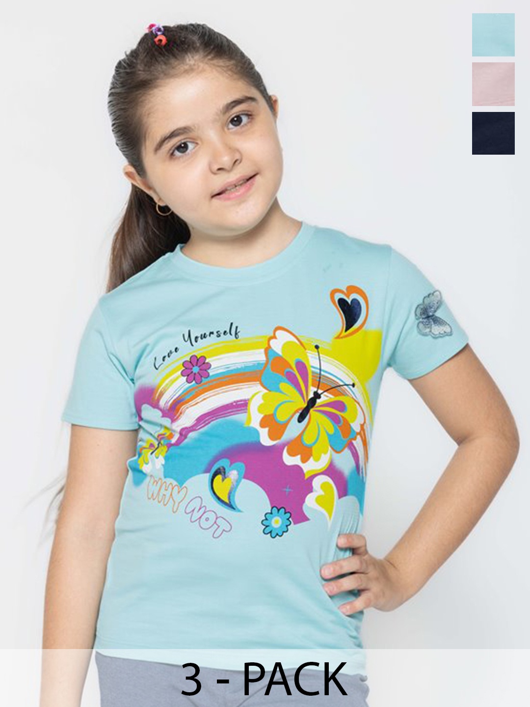 

PAMPOLINA Print Cotton Top, Multi