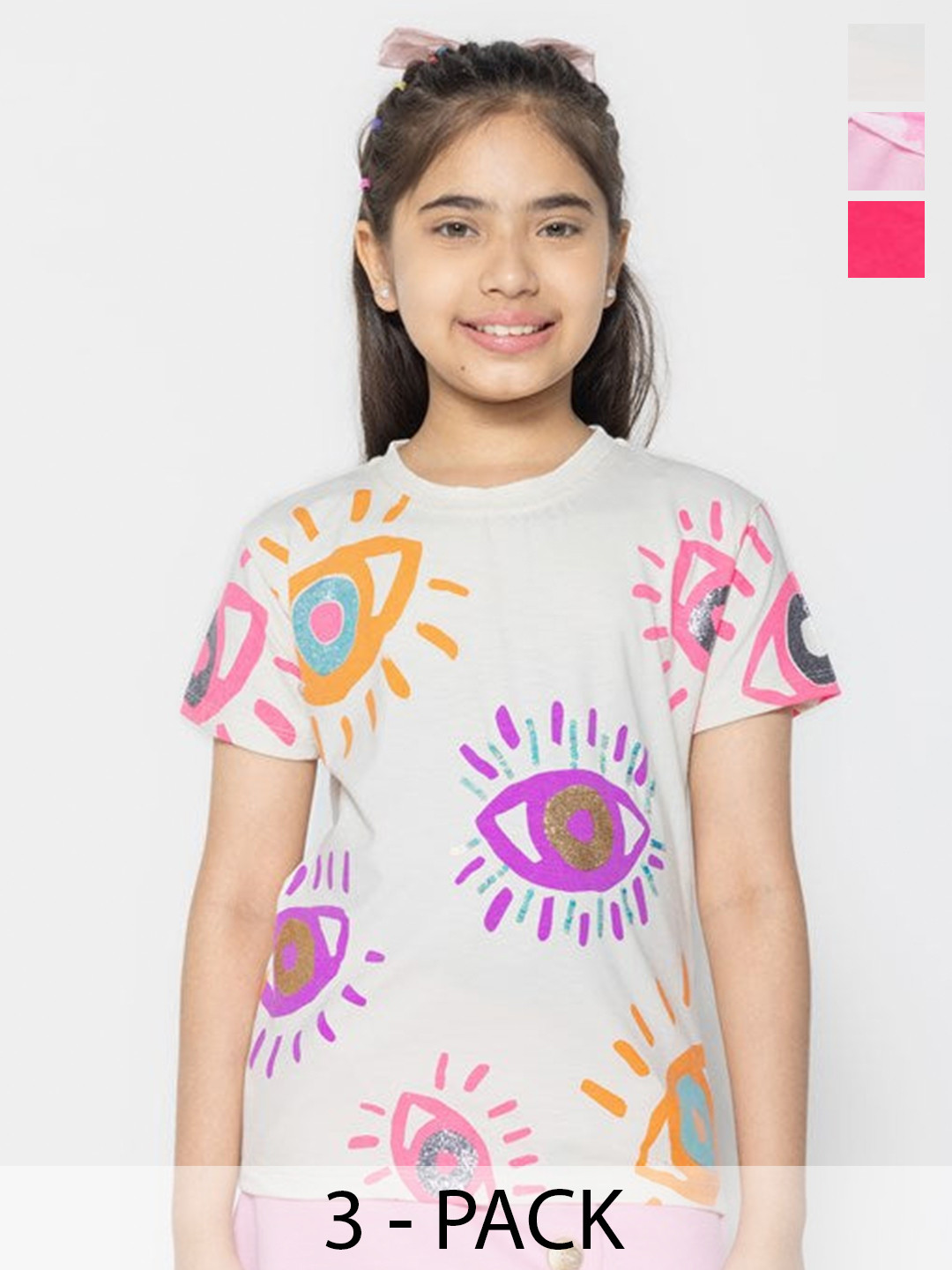 

PAMPOLINA Print Cotton Top, Multi