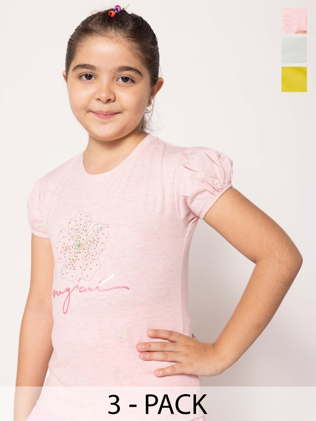 

PAMPOLINA Print Cotton Top, Multi