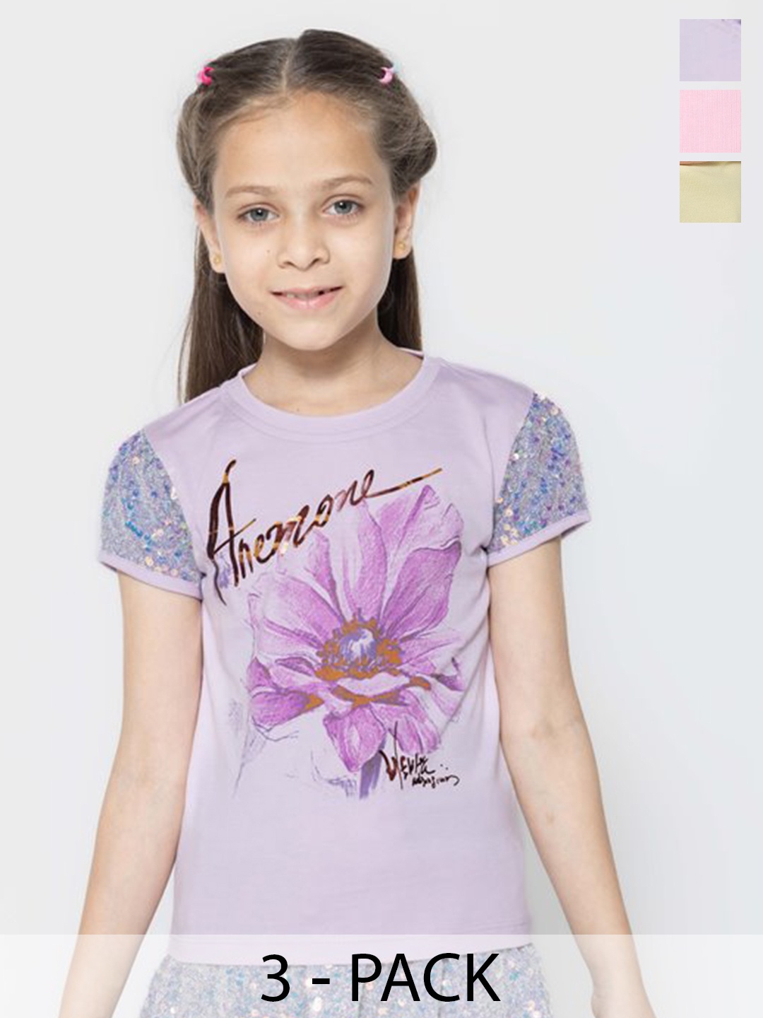 

PAMPOLINA Print Cotton Top, Multi