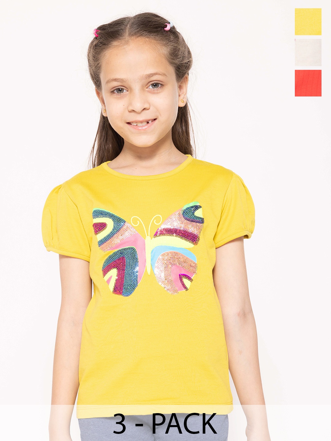 

PAMPOLINA Print Cotton Top, Multi
