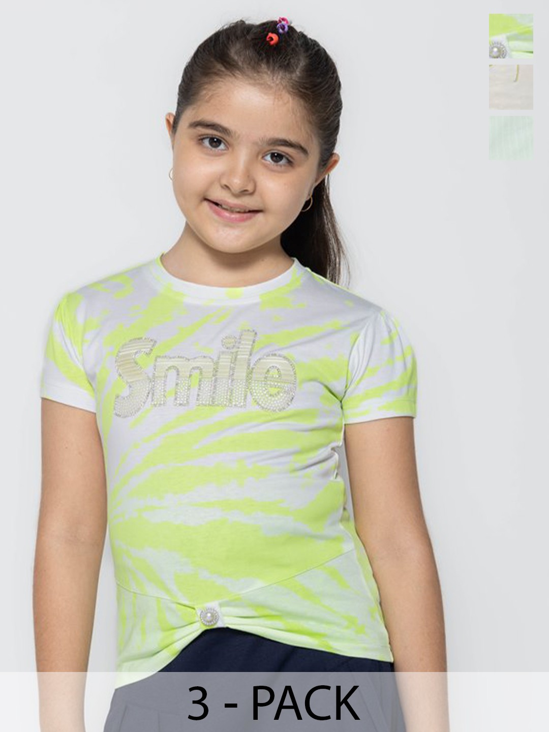 

PAMPOLINA Print Cotton Top, Multi