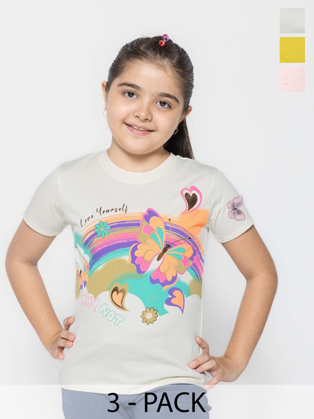 

PAMPOLINA Print Cotton Top, Multi