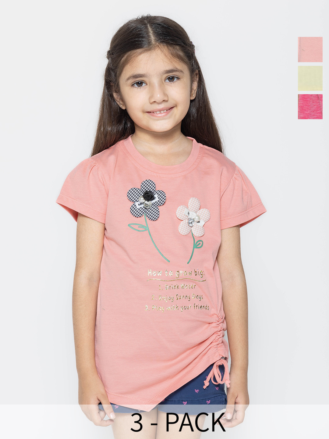 

PAMPOLINA Print Cotton Top, Multi
