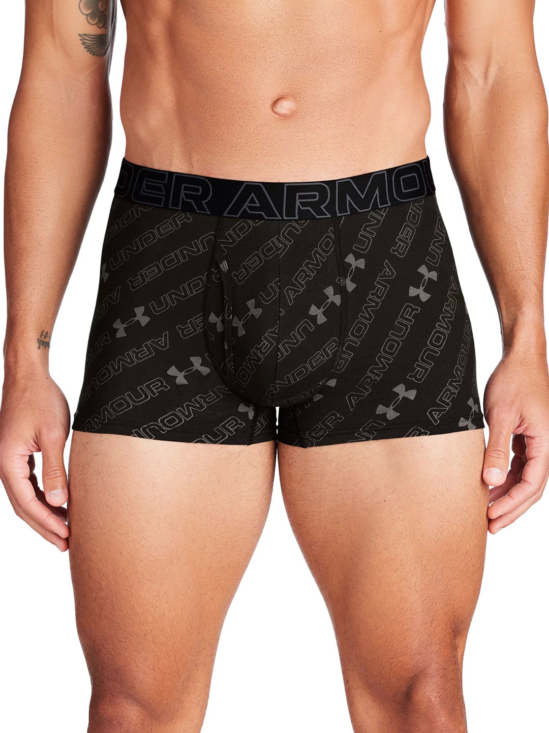 

UNDER ARMOUR UA Perf Cotton Nov 3in Pack Of 3 Trunks 1383892-001-Black