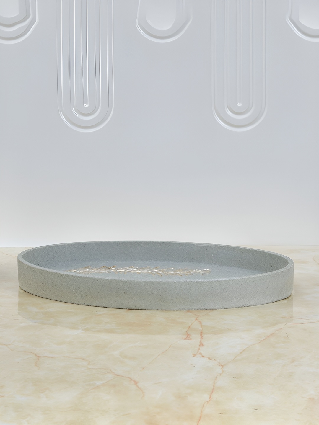 

Athome by Nilkamal Grey & Brown Textured Polyresin Towel Holder
