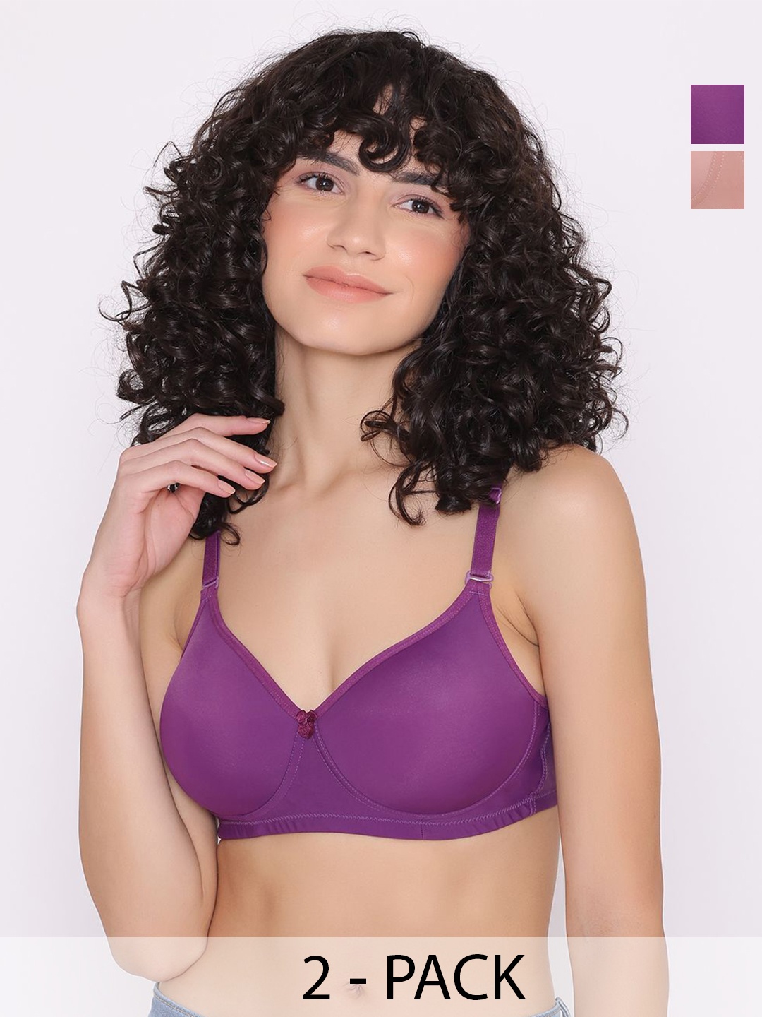 

INKURV Bra Medium Coverage Lightly Padded, Purple