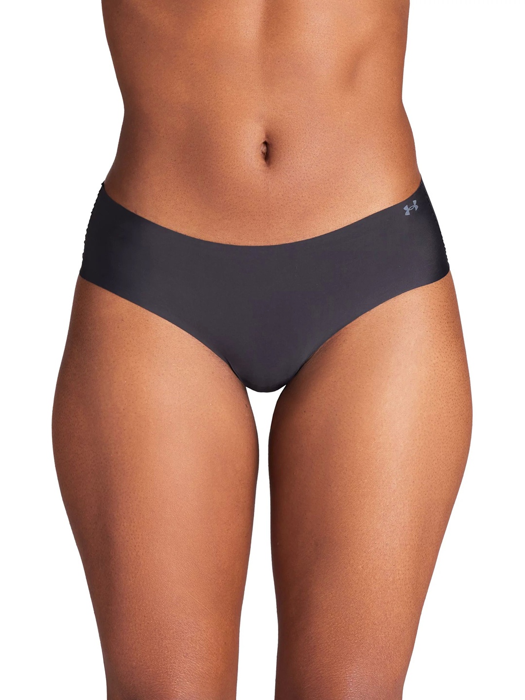 

UNDER ARMOUR Pure Stretch Hipster Briefs 1383895-001, Black