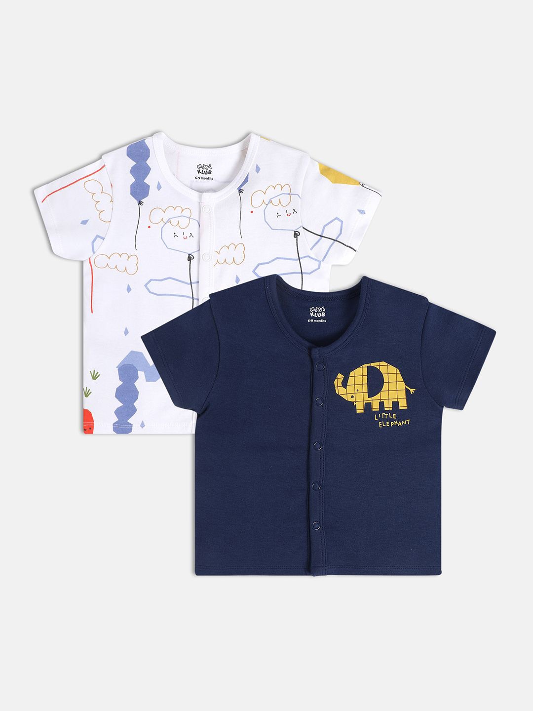 

MINI KLUB Print Cotton Top, Navy blue