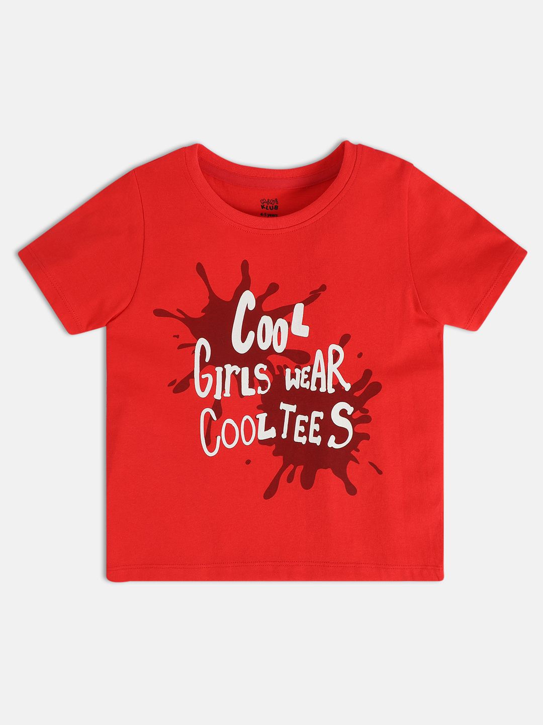 

MINI KLUB Print Cotton Top, Red