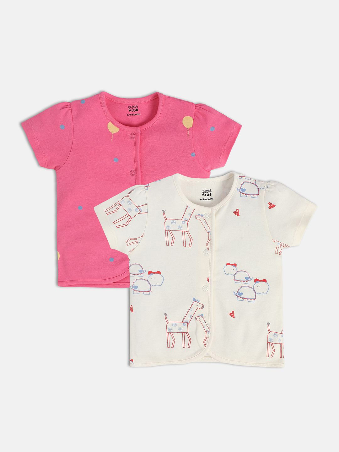 

MINI KLUB Print Cotton Top, Pink