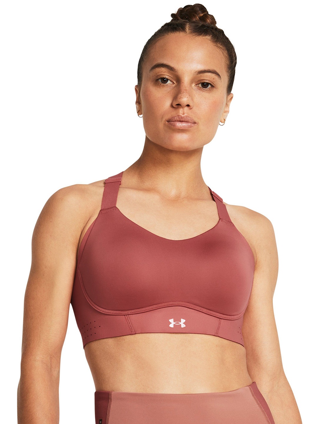 

UNDER ARMOUR Lightly Padded Workout Bra, Red