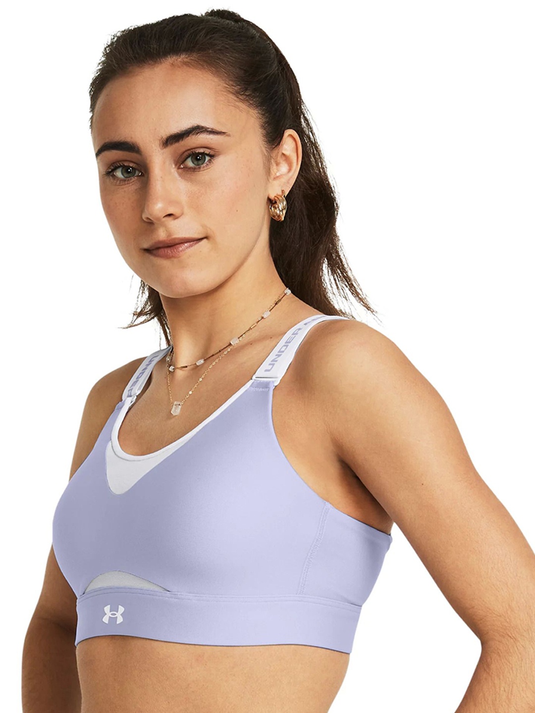 

UNDER ARMOUR Lightly Padded Workout Bra, Purple