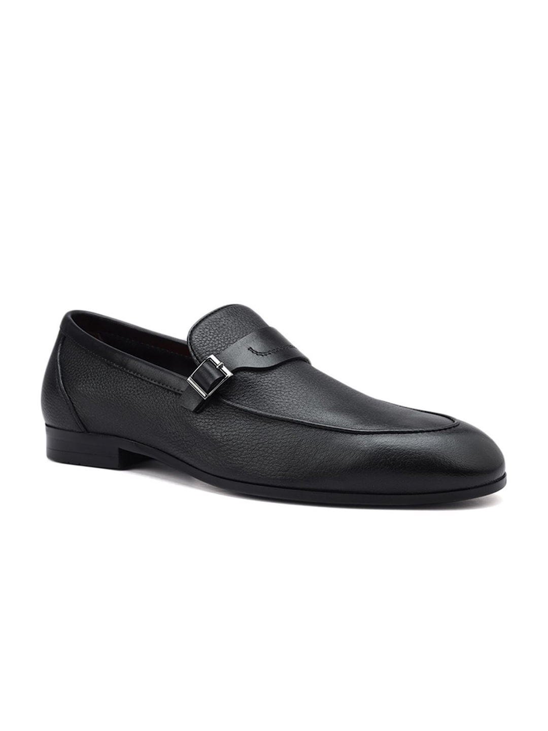 

ROSSO BRUNELLO Men Leather Formal Loafers, Black