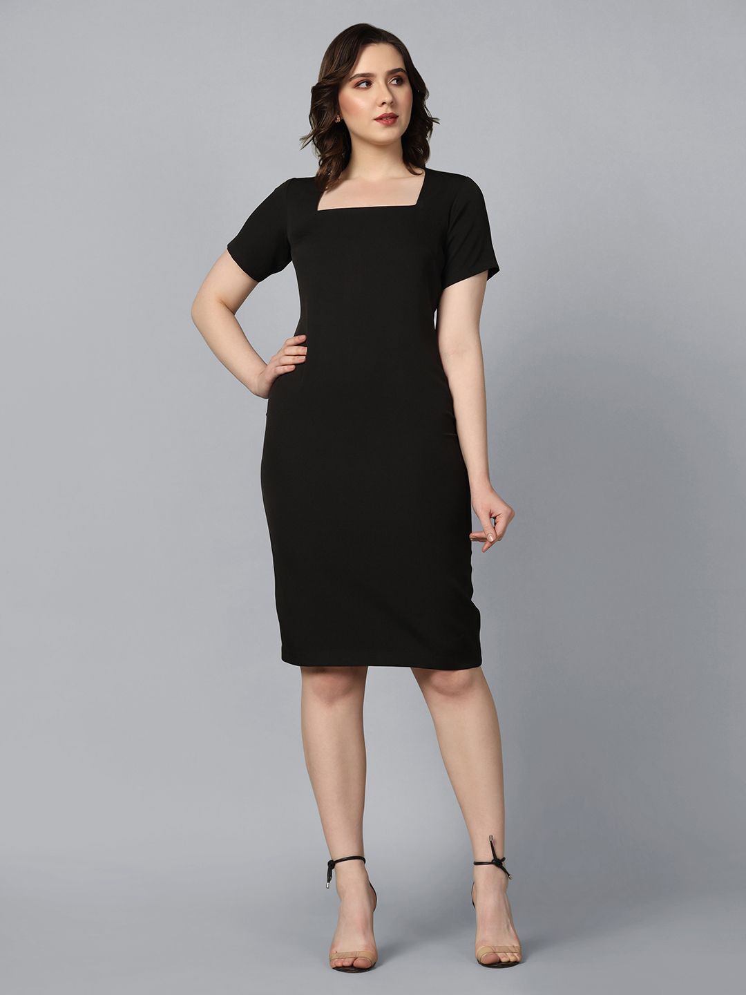 

PowerSutra Stretch Pencil Fit Dress, Black