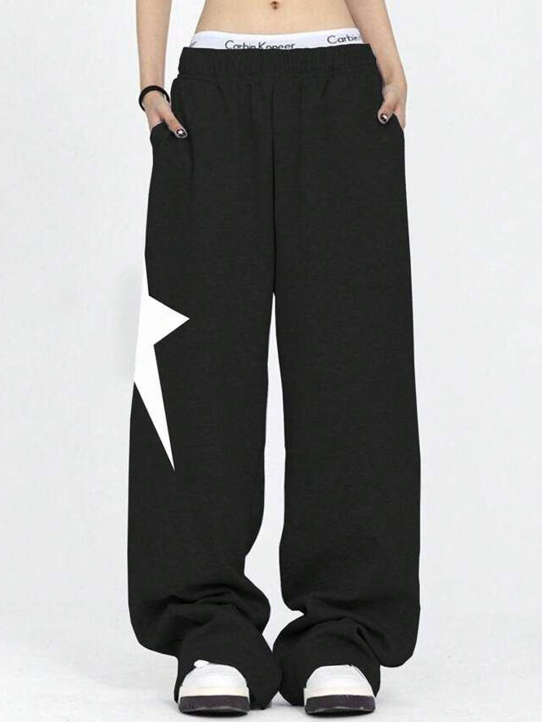 

TABADTOD Men Relaxed Loose Fit Trousers, Black