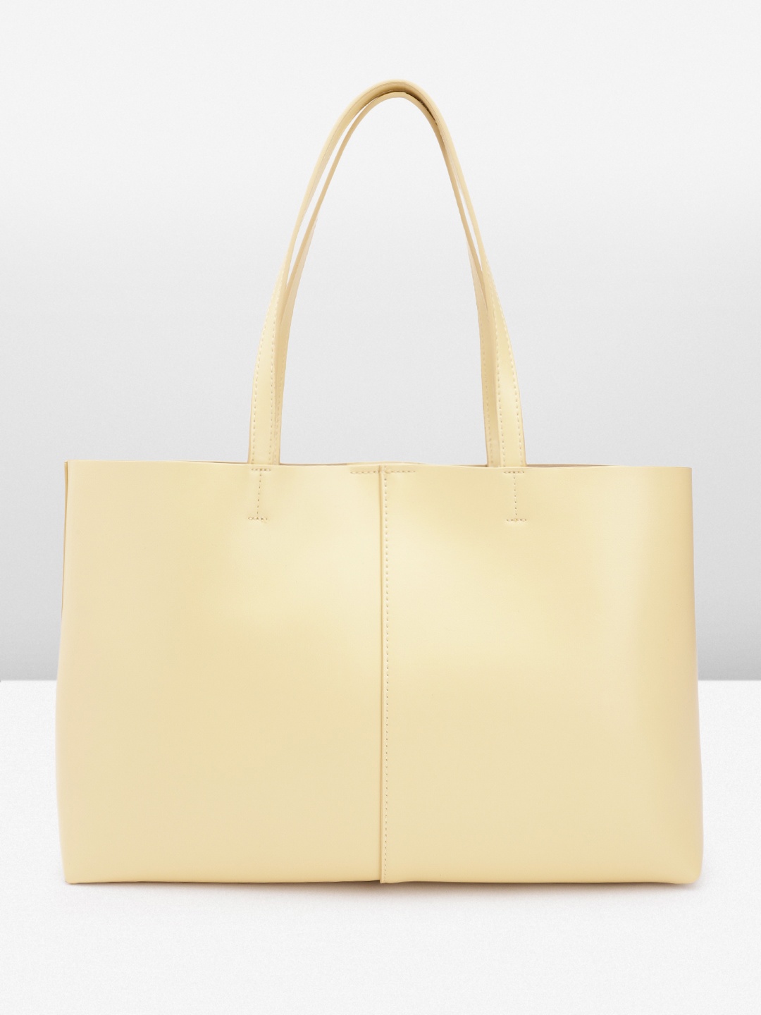 

MANGO Structured Shoulder Bag, Yellow