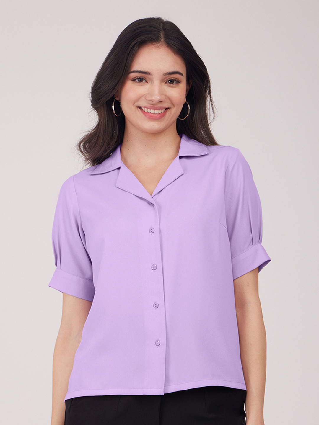 

FableStreet Shirt Style Top, Lavender