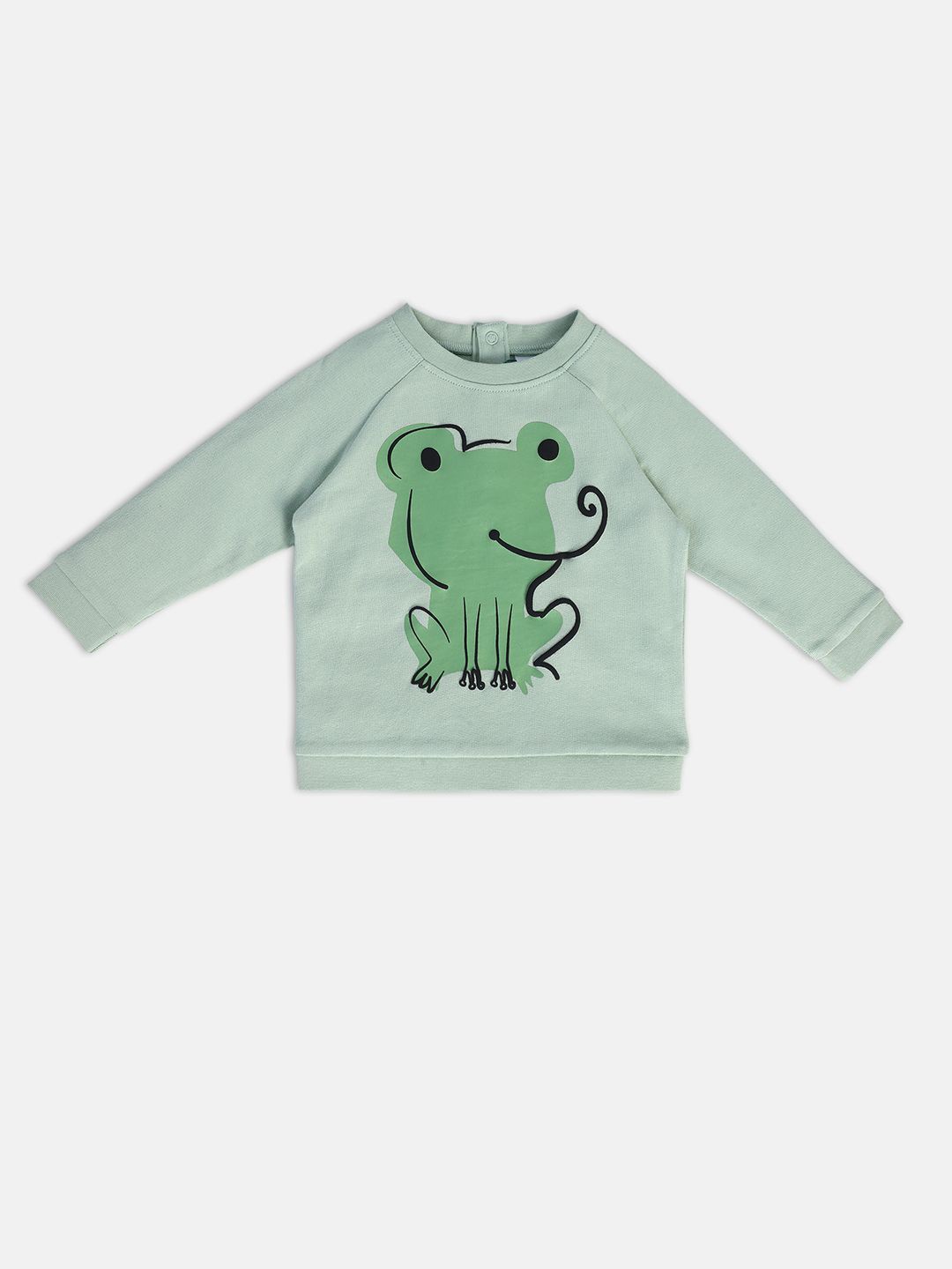 

MINI KLUB Boys Printed Sweatshirt, Green