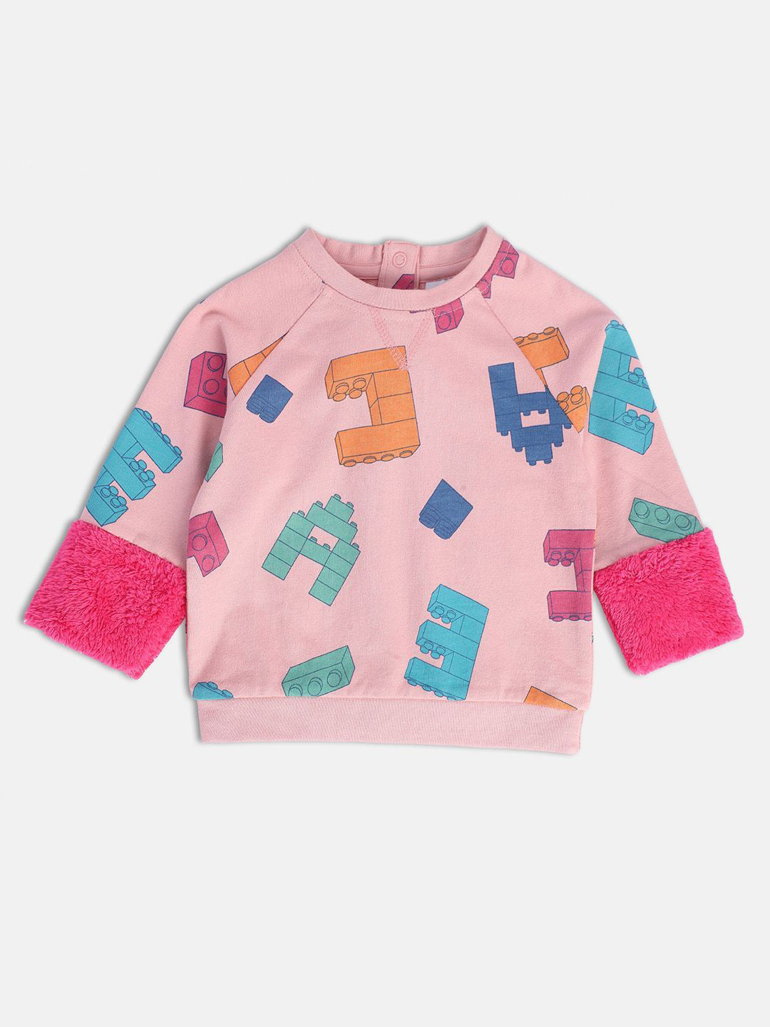 

MINI KLUB Girls Printed Sweatshirt, Pink