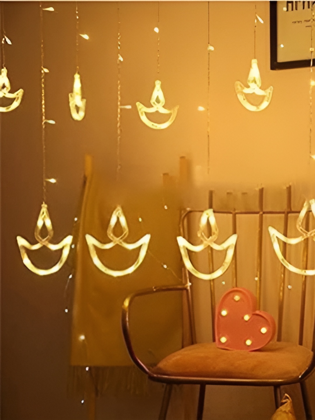 

ENORMITY White Diya Shape String Lights