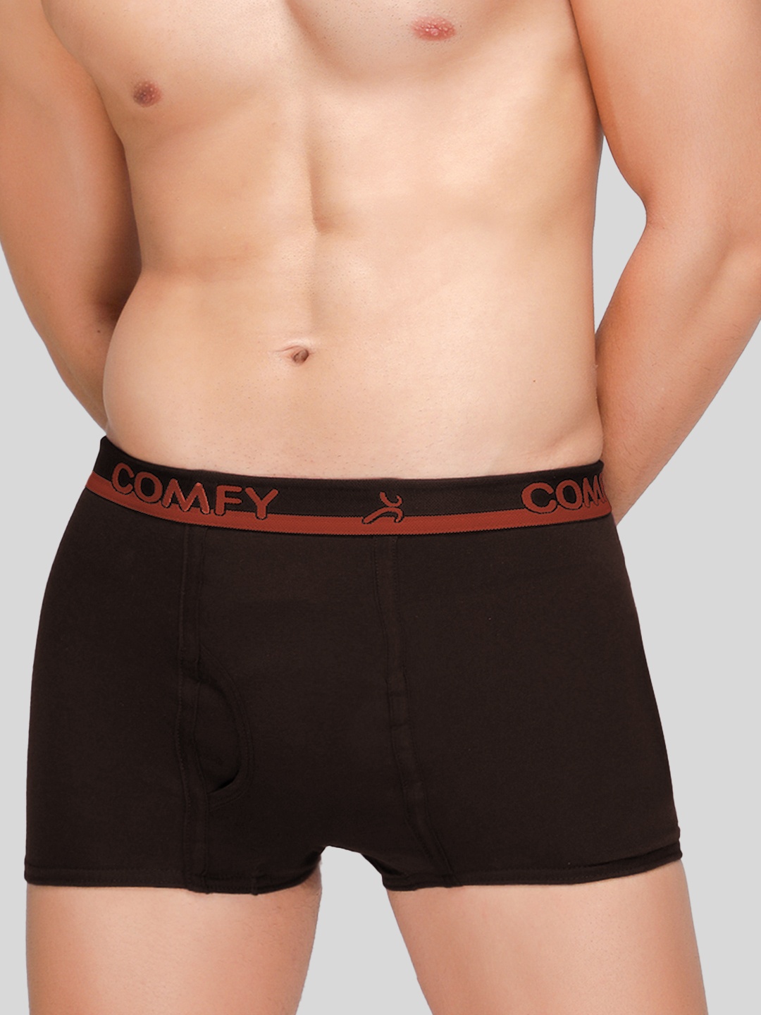 

AMUL COMFY Pure Cotton Mid-Rise Trunks AC-MTROE-CB-XS-1PC, Coffee brown