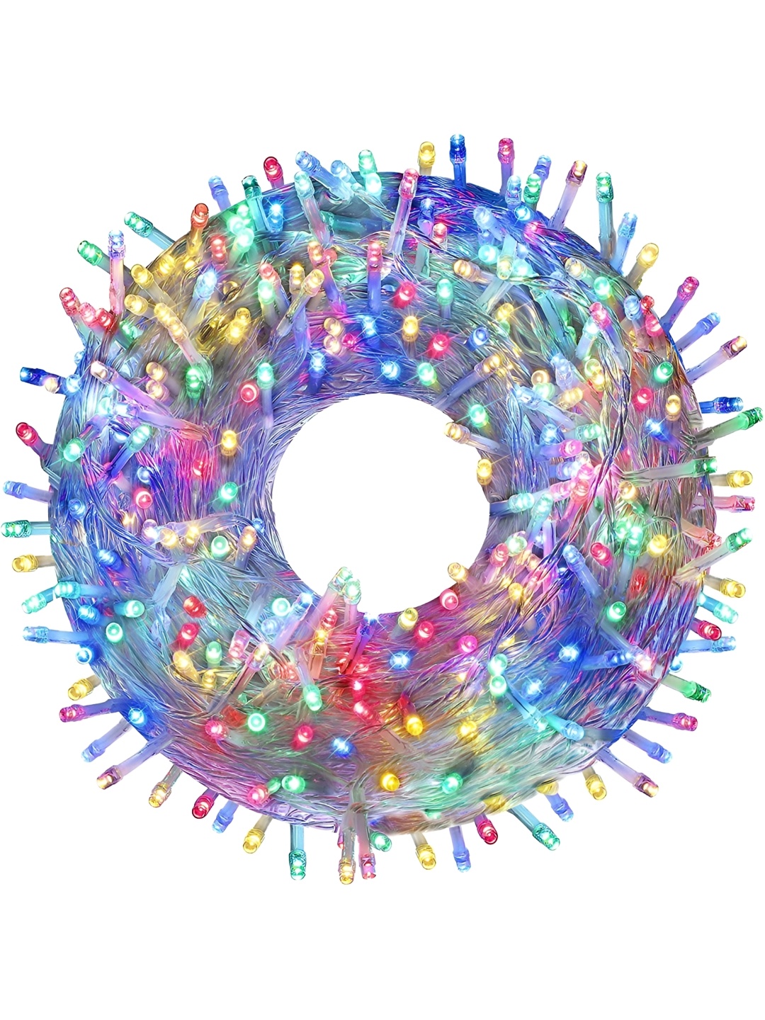 

ENORMITY Yellow & Pink Rice Shaped LED String Lights, Red