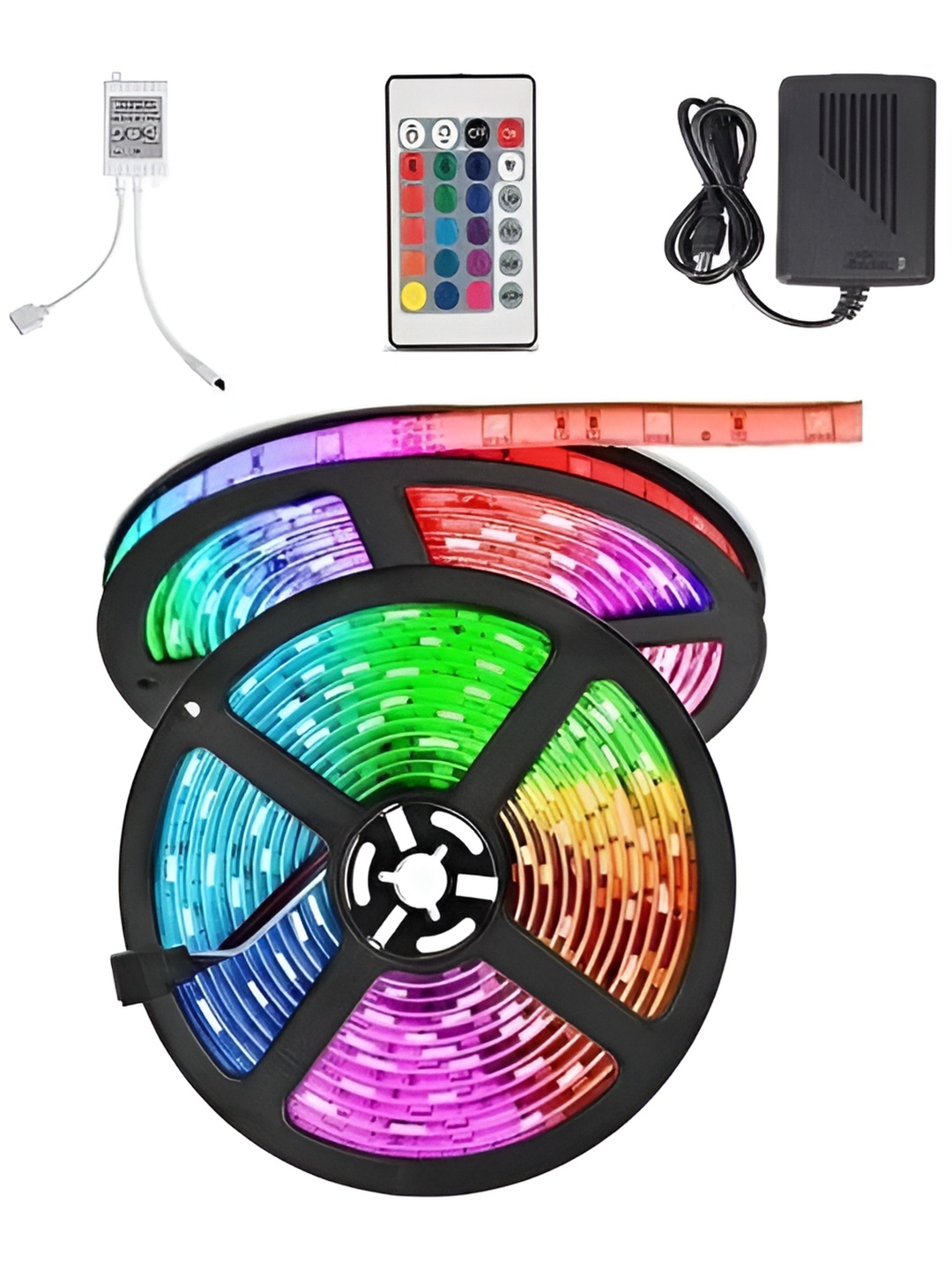 

ENORMITY Purple & Blue Rice Shape Rope String Lights