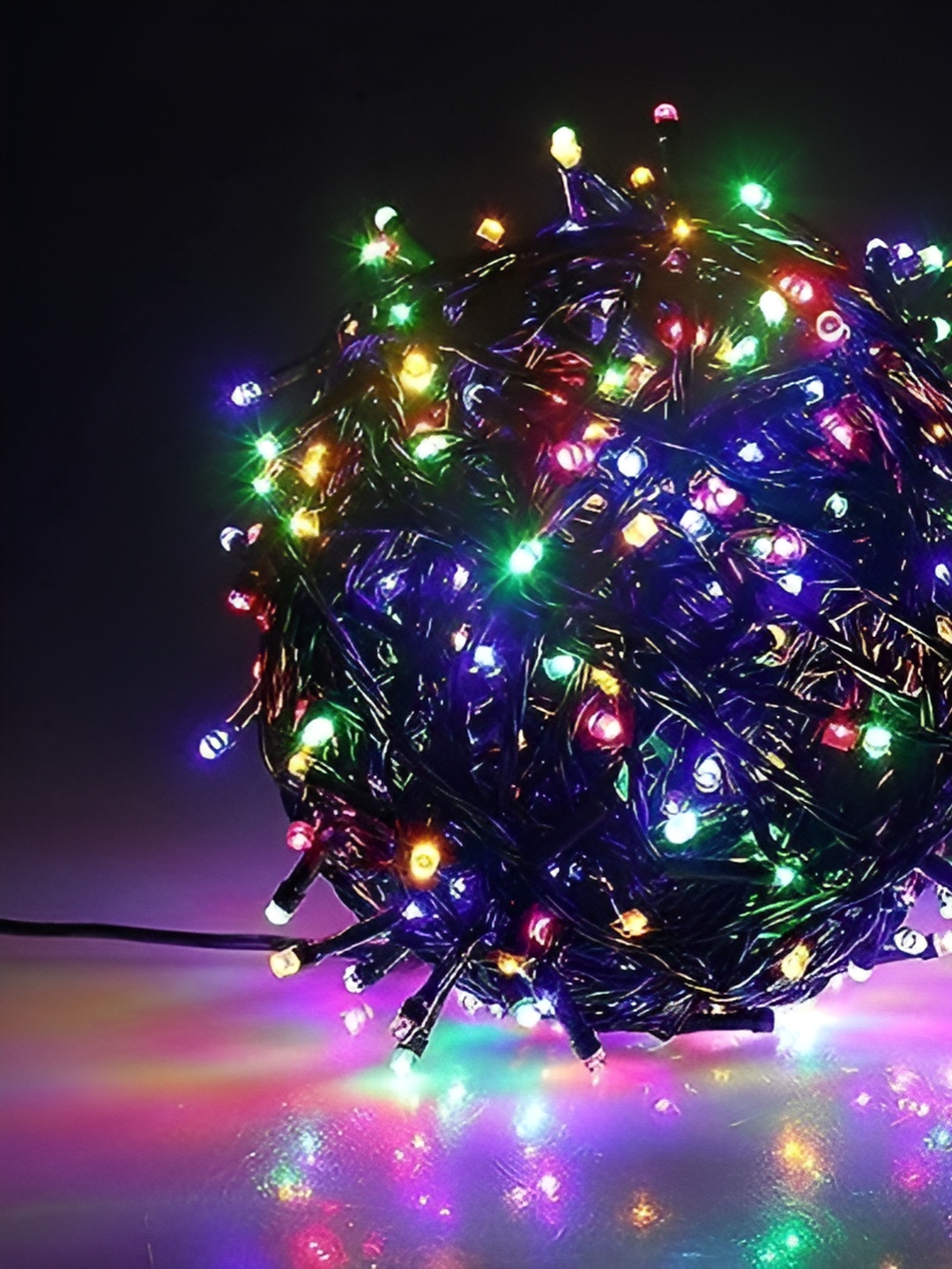 ENORMITY Blue & Green Rice Shape String Lights