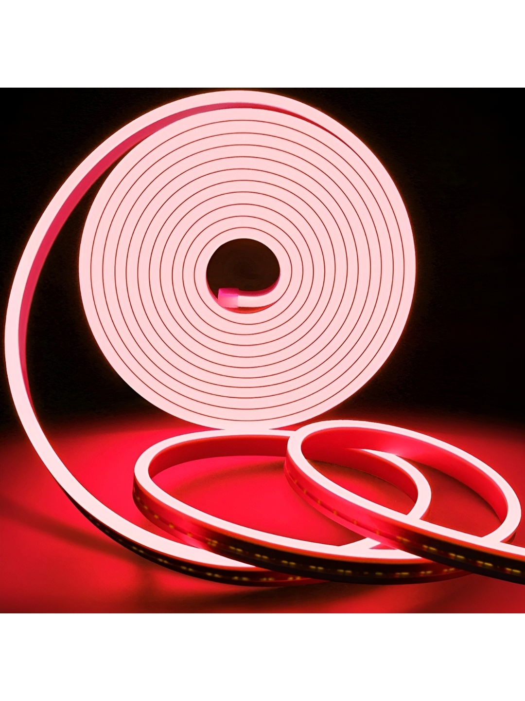 

Pink Rice Shaped LED String Lights Neon Rope, Red