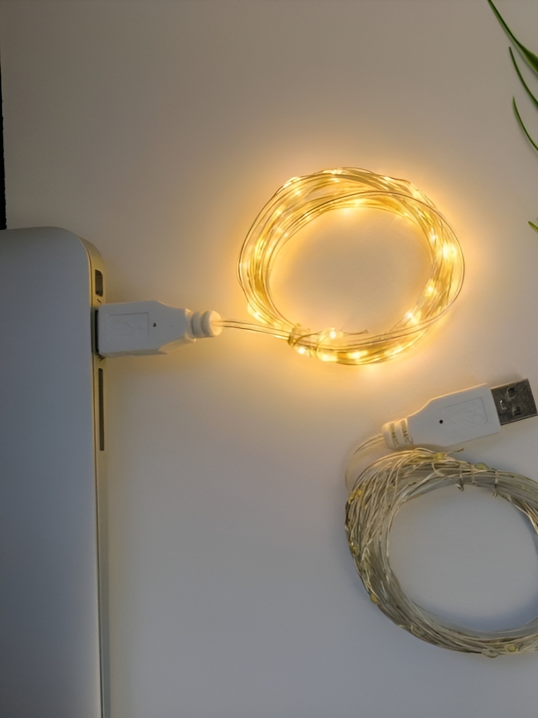

ENORMITY Yellow Rice Shape String Lights