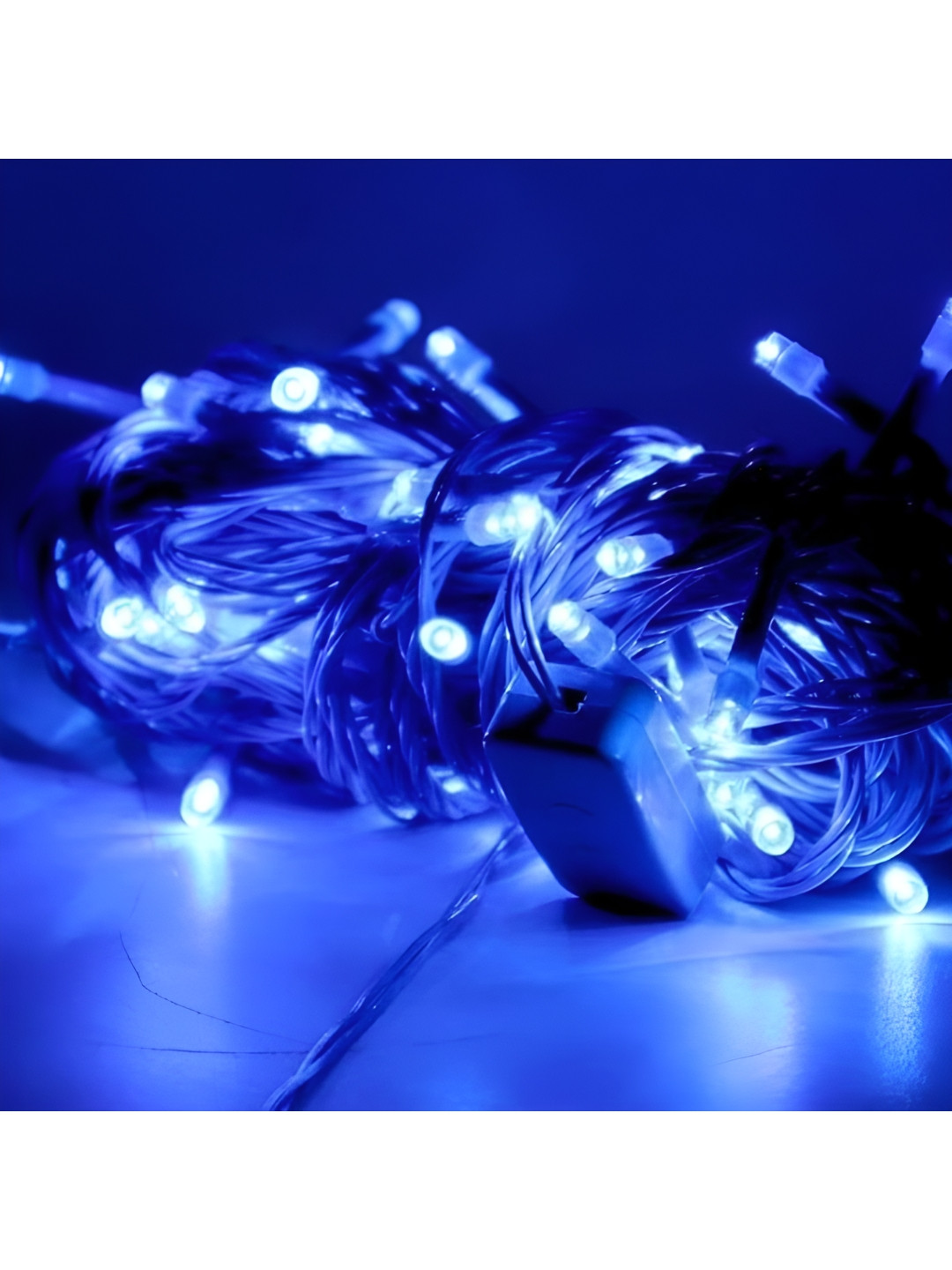 

ENORMITY Blue Rice Shape String Lights