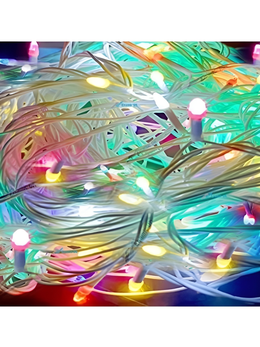 ENORMITY Blue & Green Rice Shape String Lights