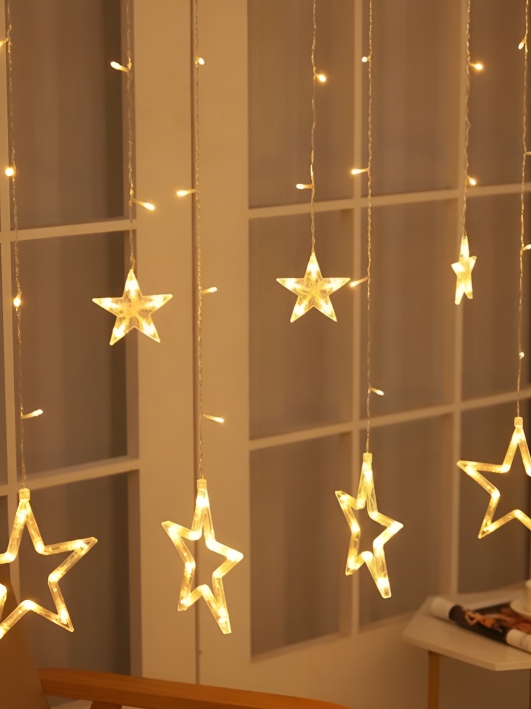 

ENORMITY Yellow Star Shaped LED String Lights