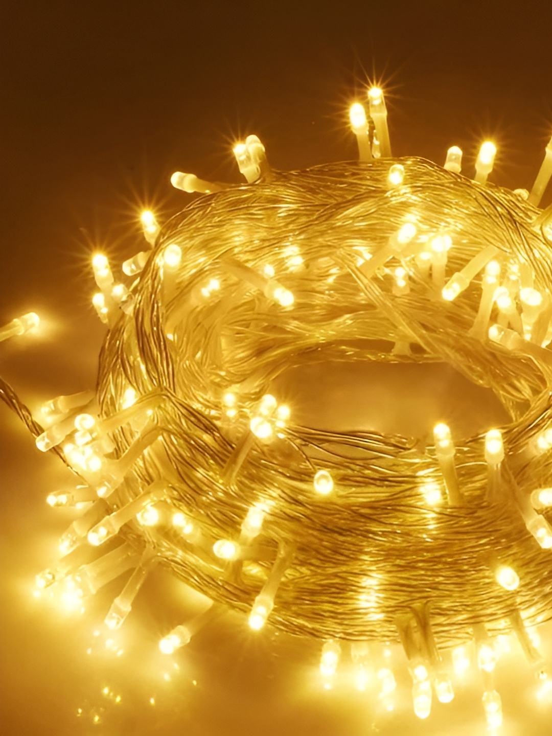 

ENORMITY Yellow Rice Shape String Lights