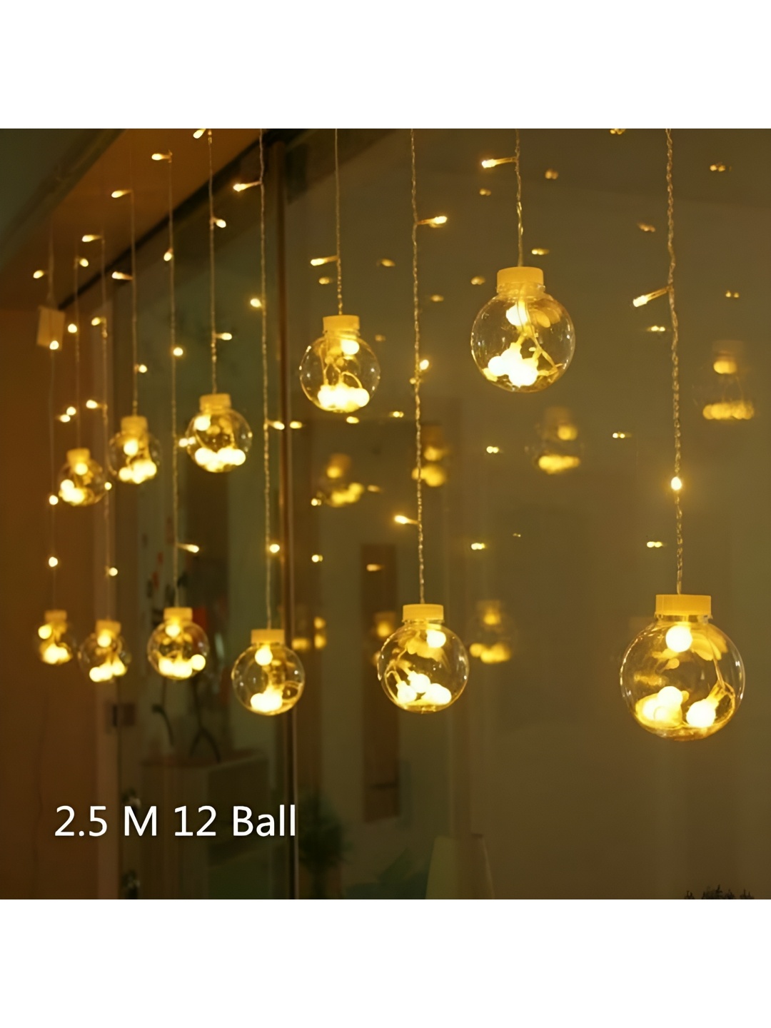 

ENORMITY Yellow Bulb Shape String Lights