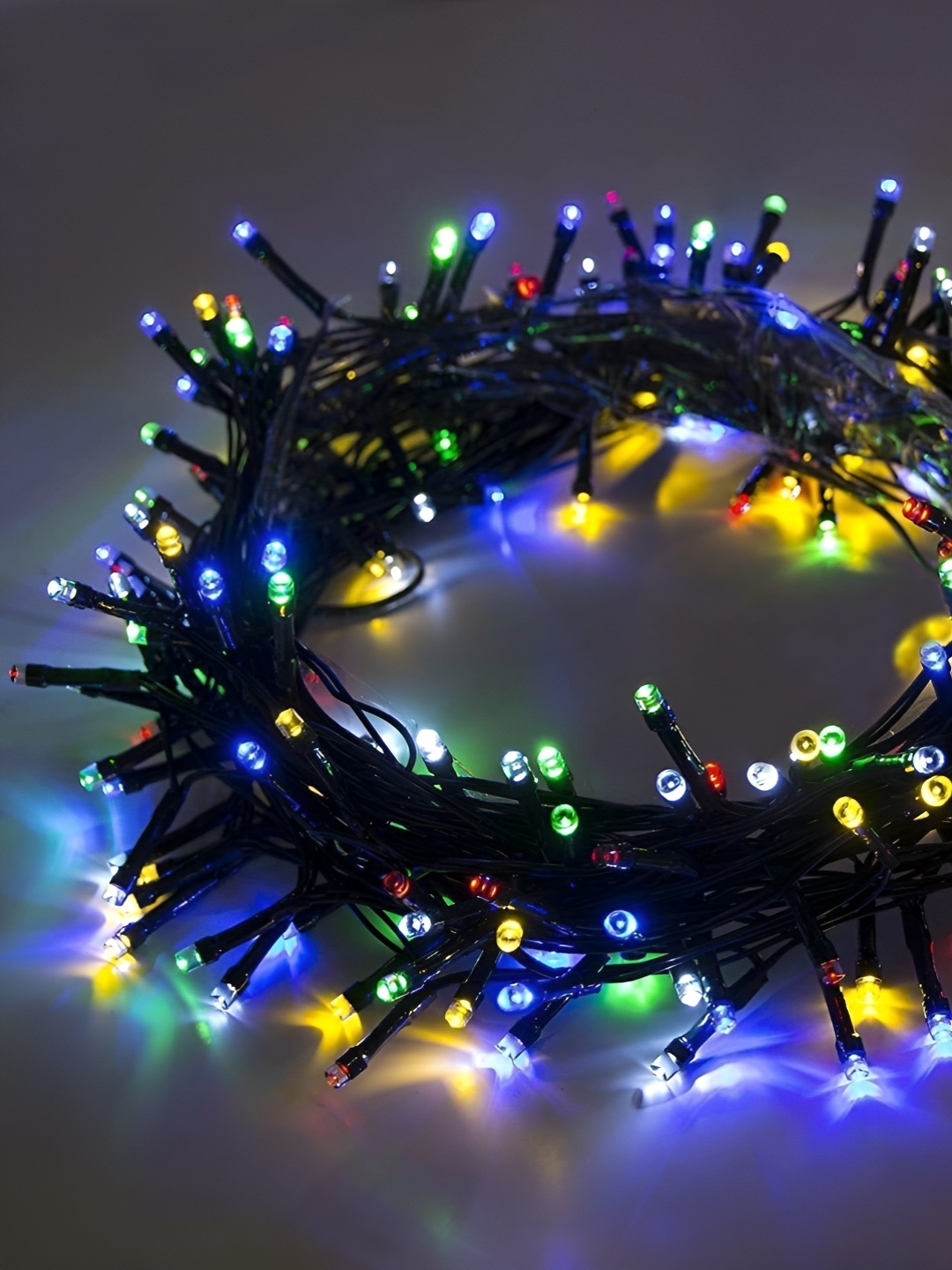 

ENORMITY Blue & Green Rice Shape String Lights