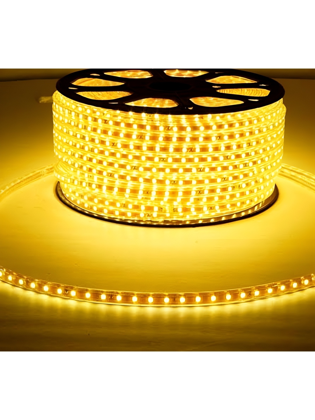 

ENORMITY Yellow Rice Shape Rope String Lights