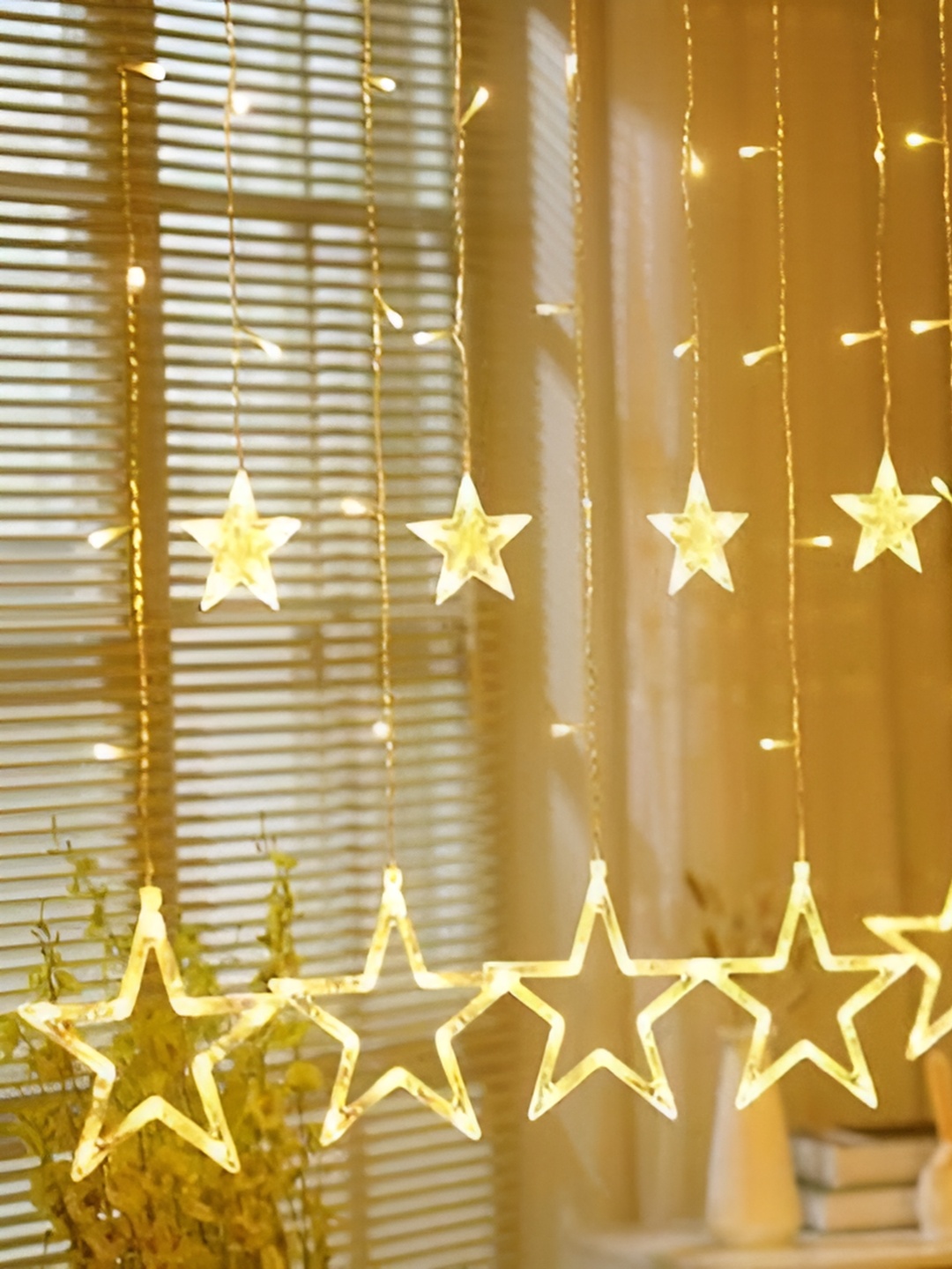 

ENORMITY Yellow Star Shaped String Lights