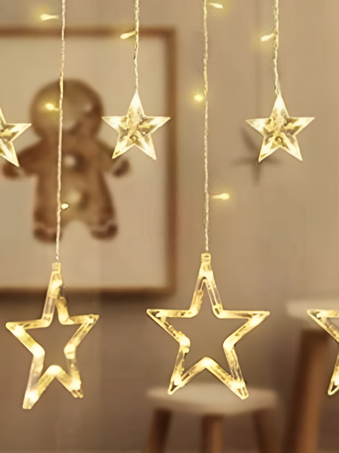 

ENORMITY Yellow Star Shape String Lights