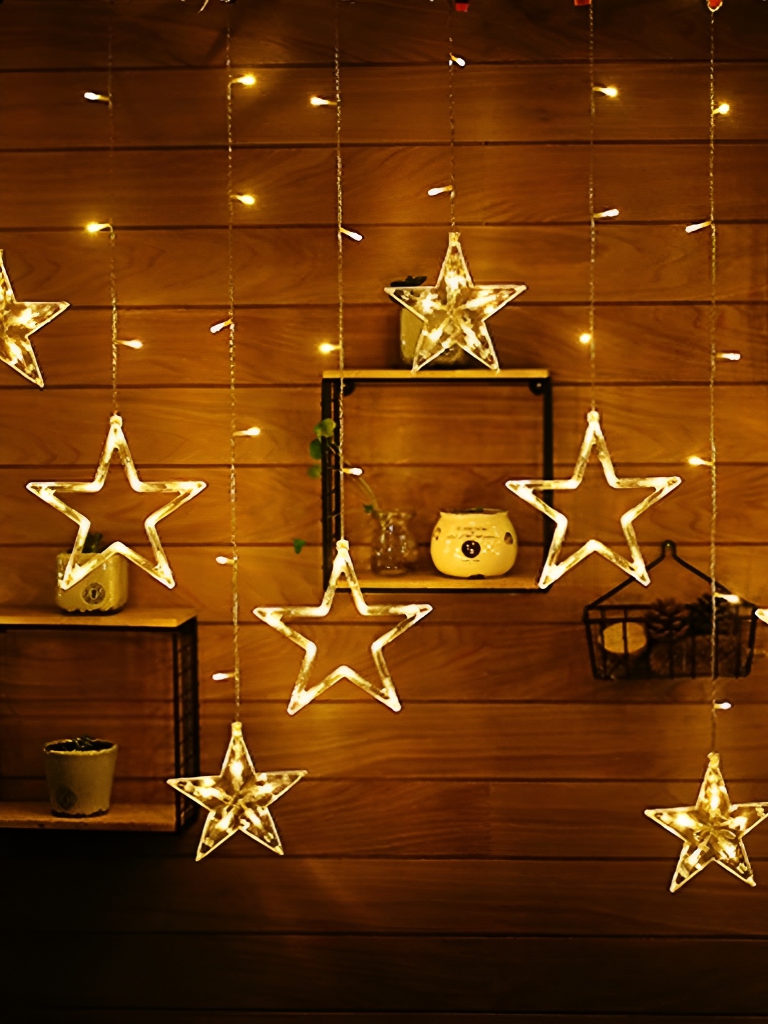 

ENORMITY Yellow Star Shape String Lights