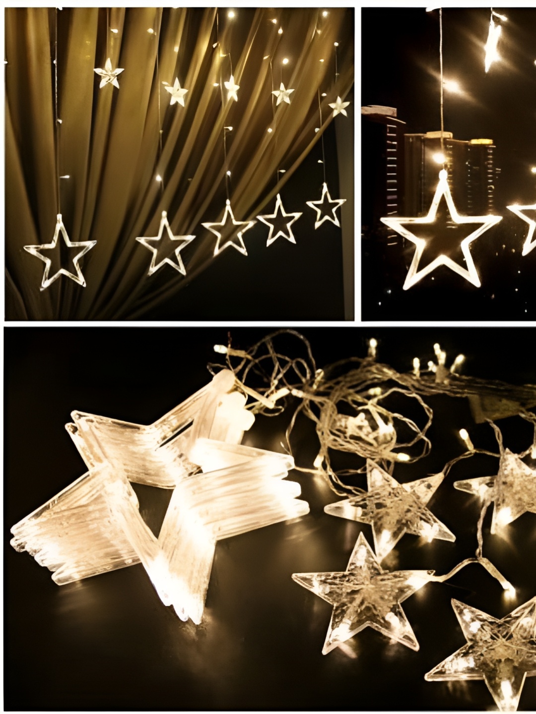 

ENORMITY Yellow Star Shaped LED String Lights