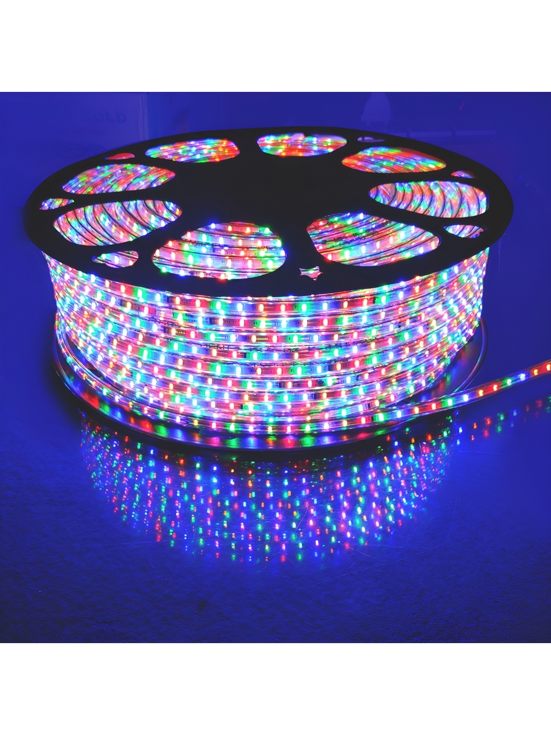 

ENORMITY Green & Blue Rice Shape Bulb String Lights, Multi